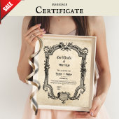 HUWELIJKSCERTIFICAAT  GOTISCHE PAGAN DRUID POSTER