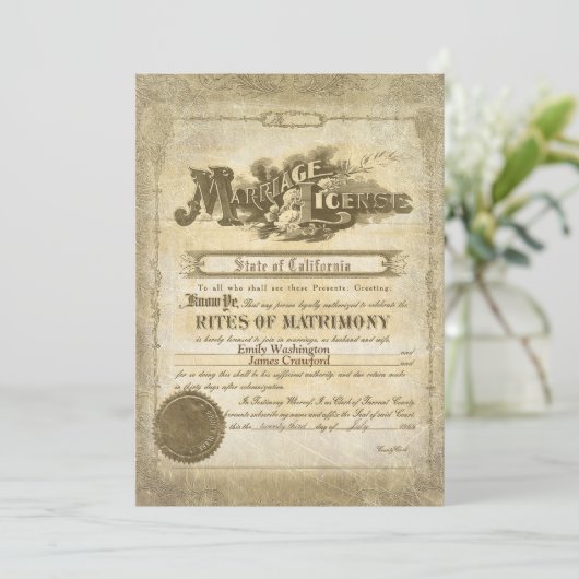  huwelijkscertificaat kaart (Staand voorkant)