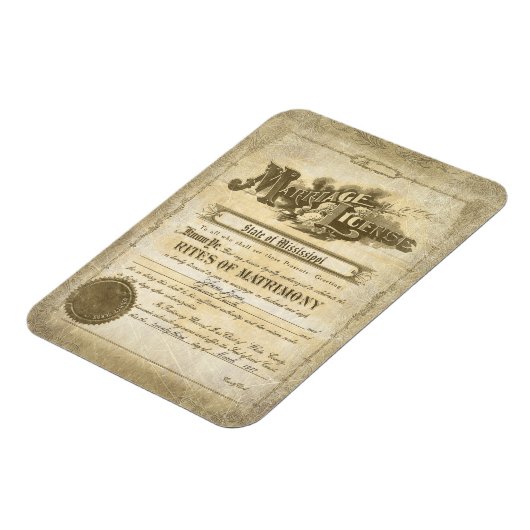  huwelijkscertificaat magneet (Linkerzijde)