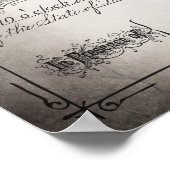  huwelijkscertificaat voor vlinder poster (Hoek)