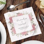 Huwelijkscocktail Gepersonaliseerde Elegante Bourg Servet