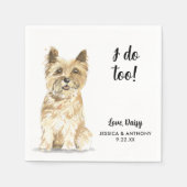 Huwelijkscocktailservetjes voor honden servet (Voorkant)