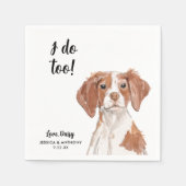 Huwelijkscocktailservetten voor honden servet (Voorkant)