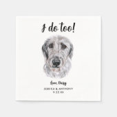 Huwelijkscocktailservetten voor honden servet (Voorkant)