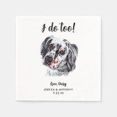 Huwelijkscocktailservetten voor honden servet (Voorkant)