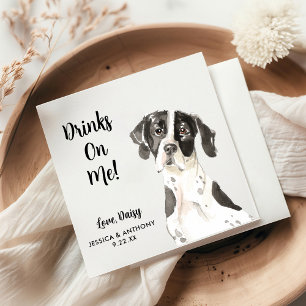 Huwelijkscocktailservetten voor honden servet