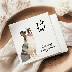Huwelijkscocktailservetten voor honden servet