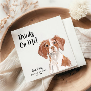 Huwelijkscocktailservetten voor honden  servet