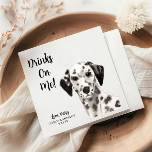 Huwelijkscocktailservetten voor honden servet