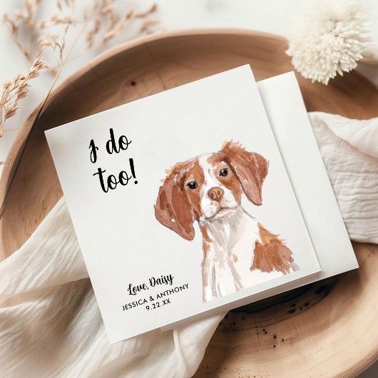 Huwelijkscocktailservetten voor honden servet