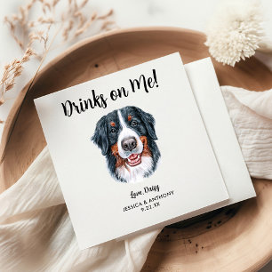 Huwelijkscocktailservetten voor honden servet
