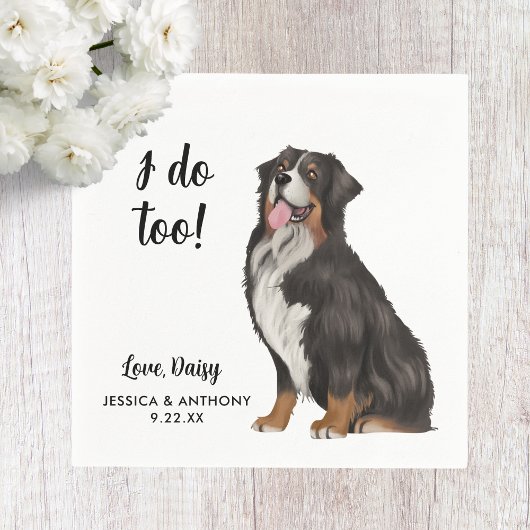 Huwelijkscocktailservetten voor honden servet