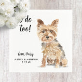 Huwelijkscocktailservetten voor honden servet
