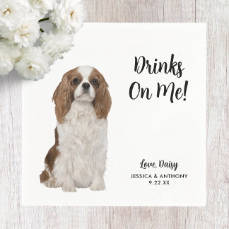 Huwelijkscocktailservetten voor honden servet