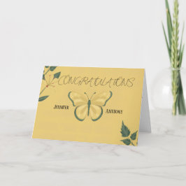 Huwelijkscongratulatiekaart Bedankkaart