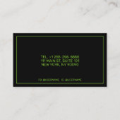 Huwelijksconsulent donker visitekaartje (Achterkant)