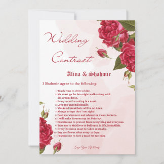 Huwelijkscontracten voor bruidegom kaart