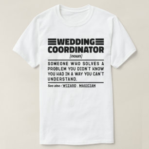Huwelijkscoördinator zelfstandig bruidsconsulent g t-shirt