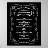  huwelijksdag Chalkboard Poster (Voorkant)