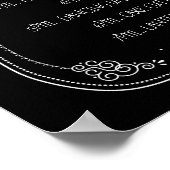  huwelijksdag Chalkboard Poster (Hoek)