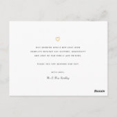 Huwelijksdag Custom Fotocollage Dank u kaart (Achterkant)