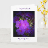 Huwelijksdag gedicht Kaart (Gele Bloem)