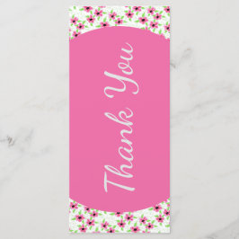 Huwelijksdag Itinerary Bedankkaart Programmakaart