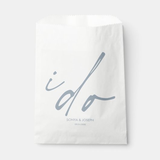 Huwelijksdag minimaal eenvoudig bedankzakje (Voorkant)