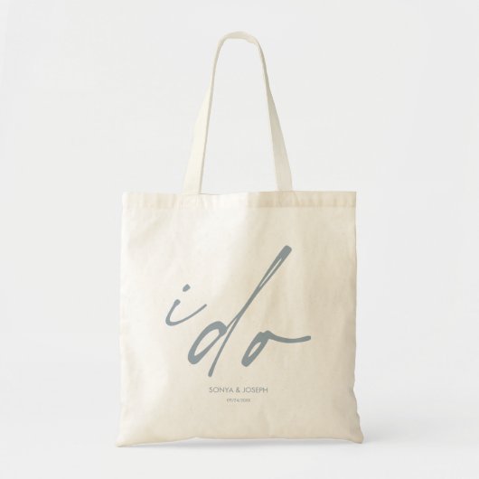 Huwelijksdag minimaal eenvoudig tote bag (Voorkant)