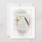 huwelijksdagboek met fontein pen en madeliefje kaart (Voorkant)