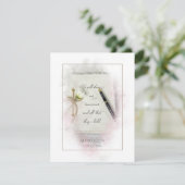 huwelijksdagboek met fontein pen en madeliefje kaart (Staand voorkant)