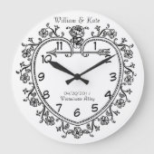 huwelijksdatum gedenkdag klok (Voorkant)