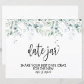 huwelijksdatum jar Sign - Eucalyptus Weddenschap (Voorkant / Achterkant)