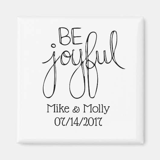 huwelijksdatum magneet (Voorkant)