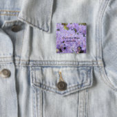 huwelijksdatum voor Bride Groom Vierkante Button 5,1 Cm (In situ)