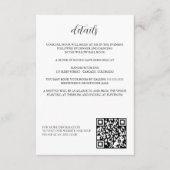 Huwelijksdetails bij het kampvuur informatiekaartje (Voorkant)