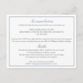 Huwelijksdetails / Info Kaart | Nadine (Dusty Blue (Achterkant)