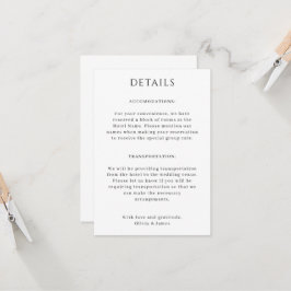 Huwelijksdetails kaart met portret