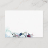 Huwelijksdetails / Website Berry and Blue Floral Informatiekaartje (Achterkant)