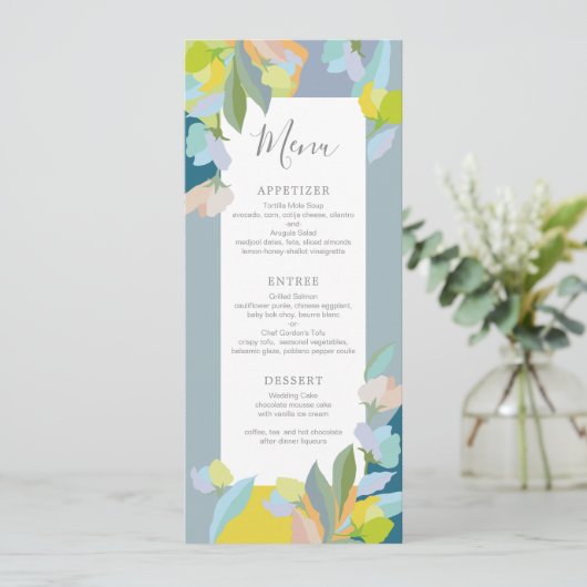 Huwelijksdiner Menu (Staand voorkant)