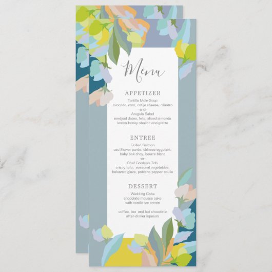 Huwelijksdiner Menu (Voorkant / Achterkant)