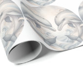 Huwelijksdolfijn Thema Cadeaupapier (Rol Hoek)