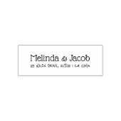 Huwelijksdouane Zelfinktende Stempel (Design)