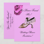 HUWELIJKSDOUCHE UITNODIGING DE PRINSES (Voorkant / Achterkant)