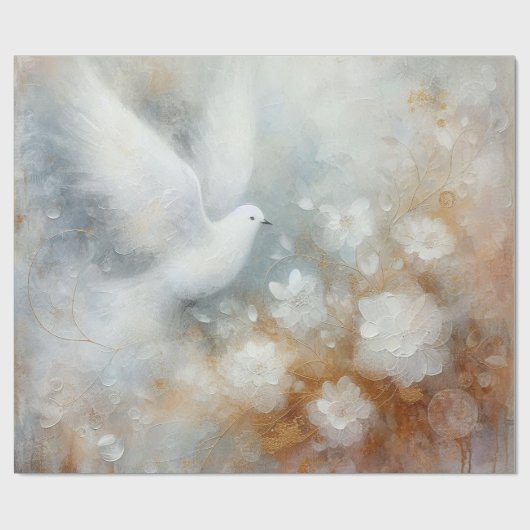 Huwelijksduif Inpakpapier (Vlak)