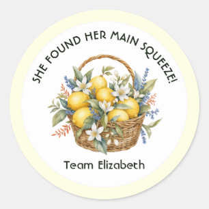 Huwelijkse Amalfi-kust Italiaanse vrijgezellenfees Ronde Sticker