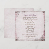 huwelijkse belofte vernieuwing ouderwetse bloemran kaart (Voorkant / Achterkant)