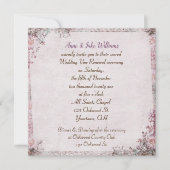 huwelijkse belofte vernieuwing ouderwetse bloemran kaart (Voorkant)