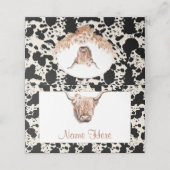 Huwelijkse Blush Bloemstuk Plaatskaart Plaatskaartje (Buitenkant ongevouwen)