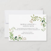 Huwelijkse Botanische Save The Date Uitnodigingen  (Voorkant)